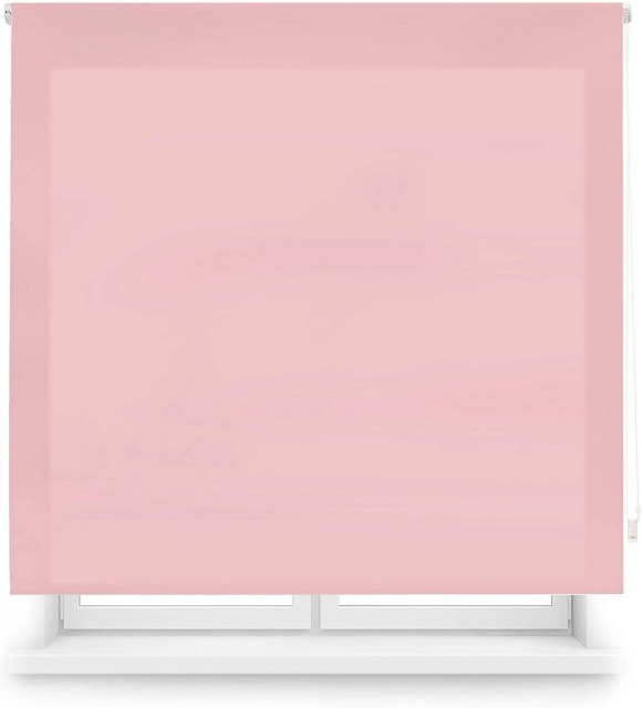 Blindecor Ara Estor Enrollable translúcido Liso, Rosa, 140 X 250 cm