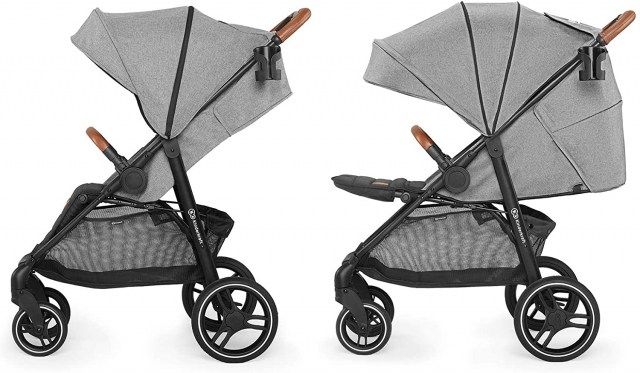 Kinderkraft Silla de Paseo GRANDE 2020, Carrito, Amortiguación, Hasta 3 Años, Gris