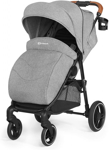 Kinderkraft Silla de Paseo GRANDE 2020, Carrito, Amortiguación, Hasta 3 Años, Gris