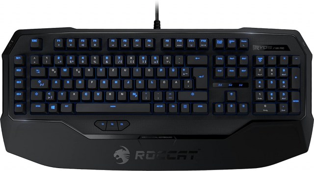  Roccat Ryos MK Pro - Teclado Gaming mecánico (ES Layout, Cherry MX Black Switches, iluminación Individual de Teclas), Negro