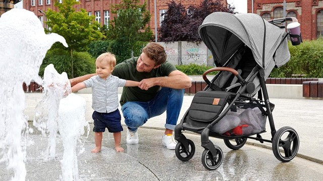 Kinderkraft Silla de Paseo GRANDE 2020, Carrito, Amortiguación, Hasta 3 Años, Gris